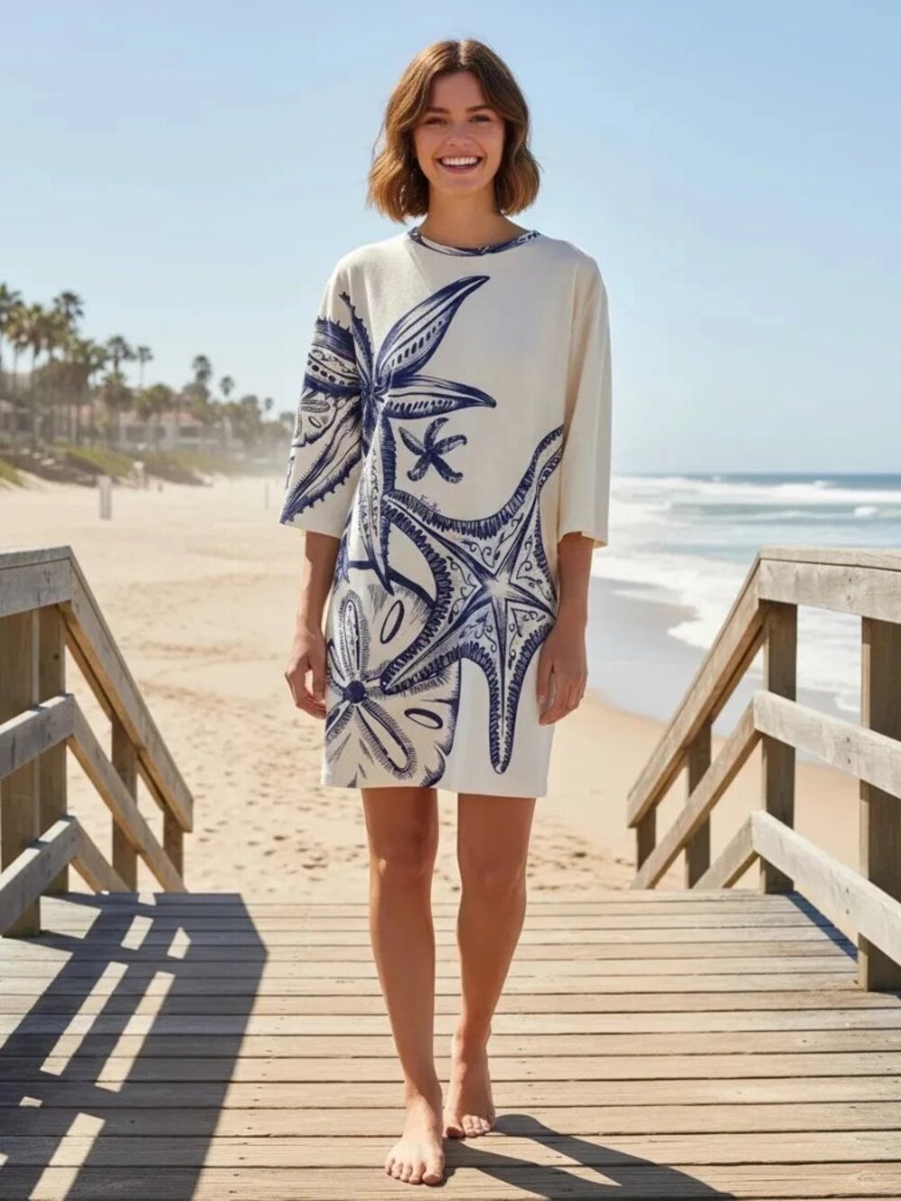NWT Farm Rio Dress With Tags size MEDIUM pack 6813 DI40 sh 100% COTTON